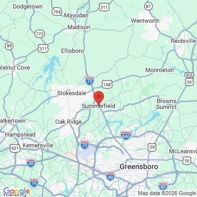 Map to  office in Summerfield, NC