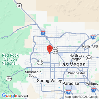 Map to Peak Dental office in Las Vegas, NV