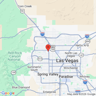 Map to Peak Dental office in Las Vegas, NV