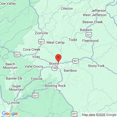 Map to  office in Boone, NC