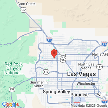 Map to Hansen Orthodontics office in Las Vegas, NV