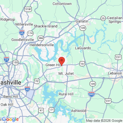 Map to  office in Mount Juliet, TN