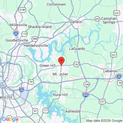 Map to  office in Mount Juliet, TN