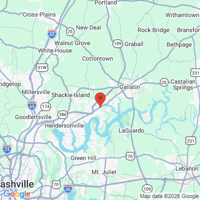 Map to  office in Gallatin, TN