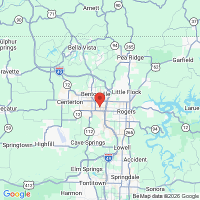 Map to  office in Bentonville, AR