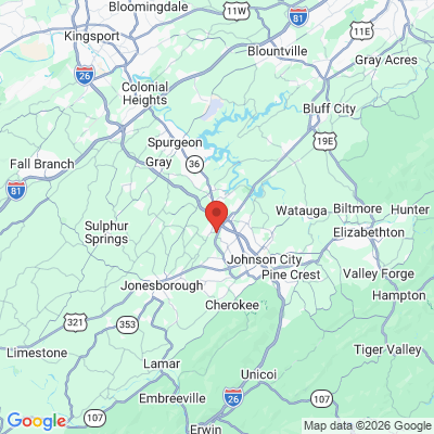 Map to  office in Johnson City, TN