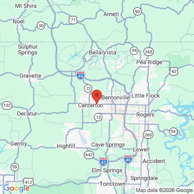 Map to  office in Centerton, AR