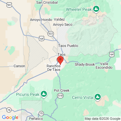 Map to  office in Taos, NM