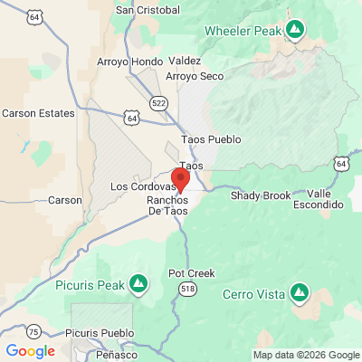 Map to  office in Taos, NM