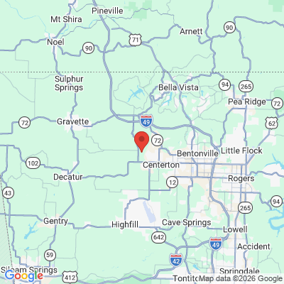 Map to  office in Centerton, AR