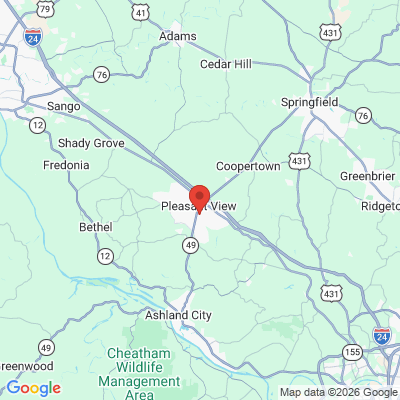 Map to  office in Pleasant View, TN