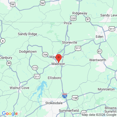Map to  office in Madison, NC