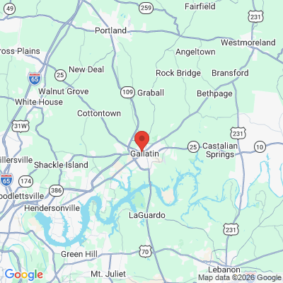 Map to  office in Gallatin, TN