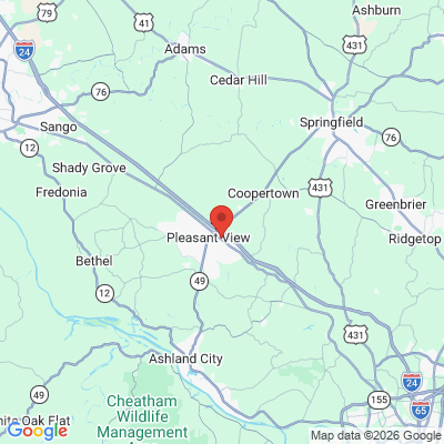 Map to  office in Pleasant View, TN