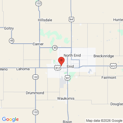 Map to  office in Enid, OK