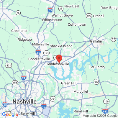 Map to  office in Hendersonville, TN