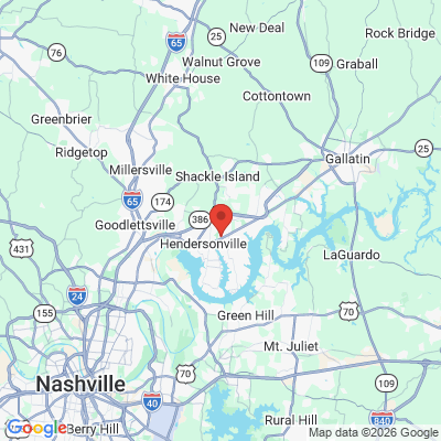 Map to  office in Hendersonville, TN
