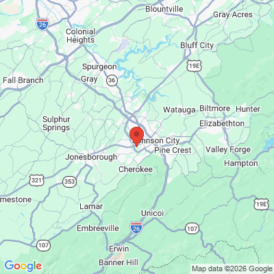 Map to  office in Johnson City, TN