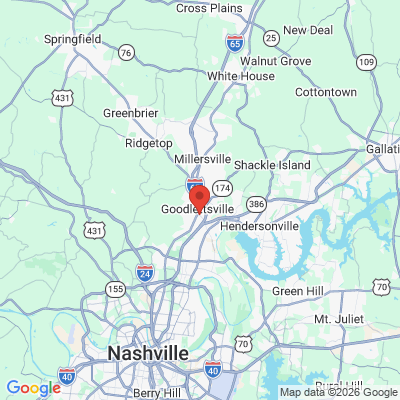 Map to  office in Goodlettsville, TN