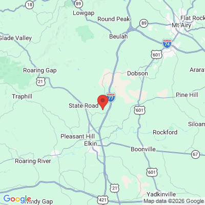 Map to  office in Elkin, NC
