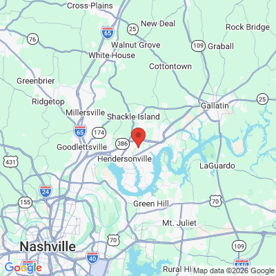 Map to  office in Hendersonville, TN