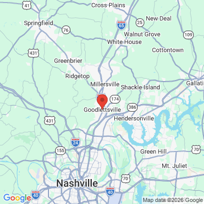 Map to  office in Goodlettsville, TN