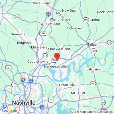 Map to  office in Hendersonville, TN