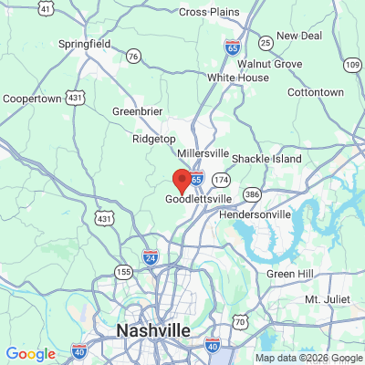 Map to  office in Goodlettsville, TN