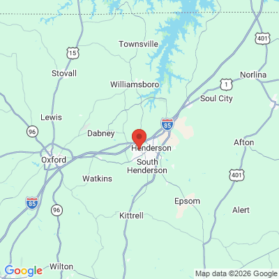 Map to  office in Henderson, NC