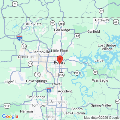 Map to  office in Rogers, AR