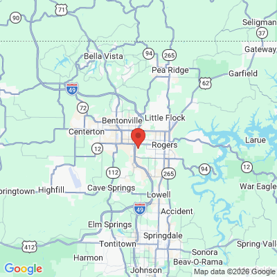 Map to  office in Rogers, AR
