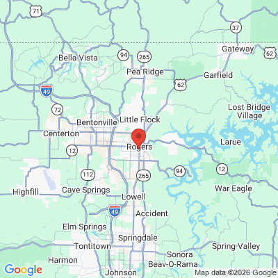Map to  office in Rogers, AR