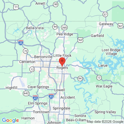 Map to  office in Rogers, AR