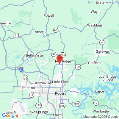 Map to  office in Pea Ridge, AR