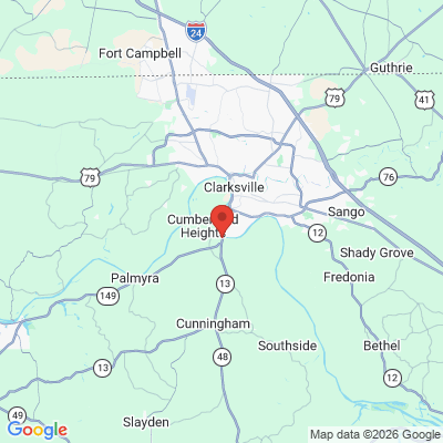Map to  office in Clarksville, TN