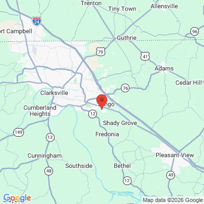 Map to  office in Clarksville, TN