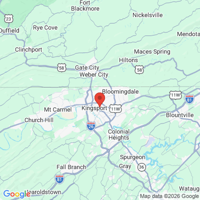 Map to  office in Kingsport, TN