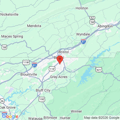 Map to  office in Bristol, TN