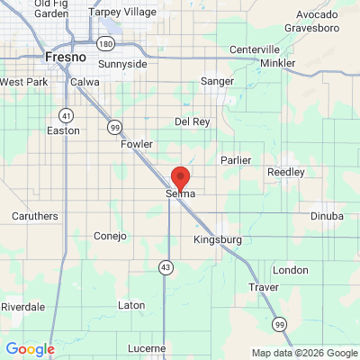 Map to  office in Selma, CA