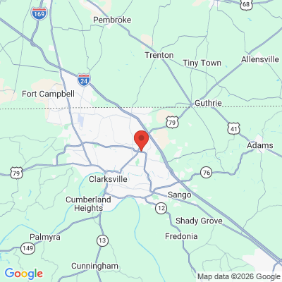 Map to  office in Clarksville, TN