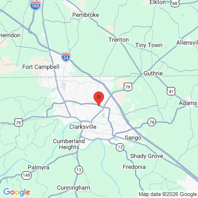 Map to  office in Clarksville, TN