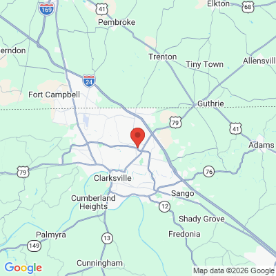 Map to  office in Clarksville, TN