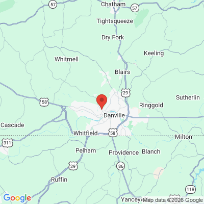 Map to  office in Danville, VA