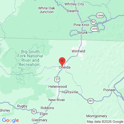Map to  office in Oneida, TN