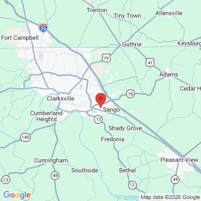 Map to  office in Clarksville, TN