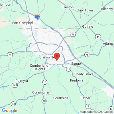 Map to  office in Clarksville, TN