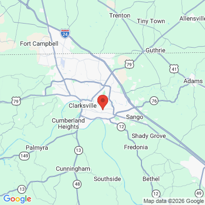 Map to  office in Clarksville, TN