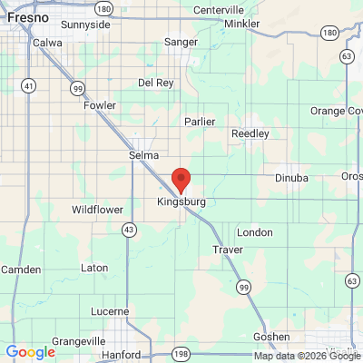 Map to  office in Kingsburg Family Dentistry And Implant Center
