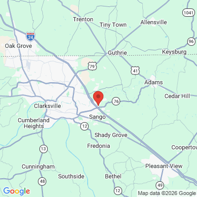 Map to  office in Clarksville, TN