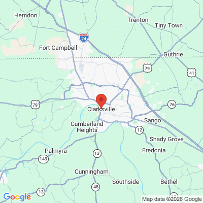 Map to  office in Clarksville, TN